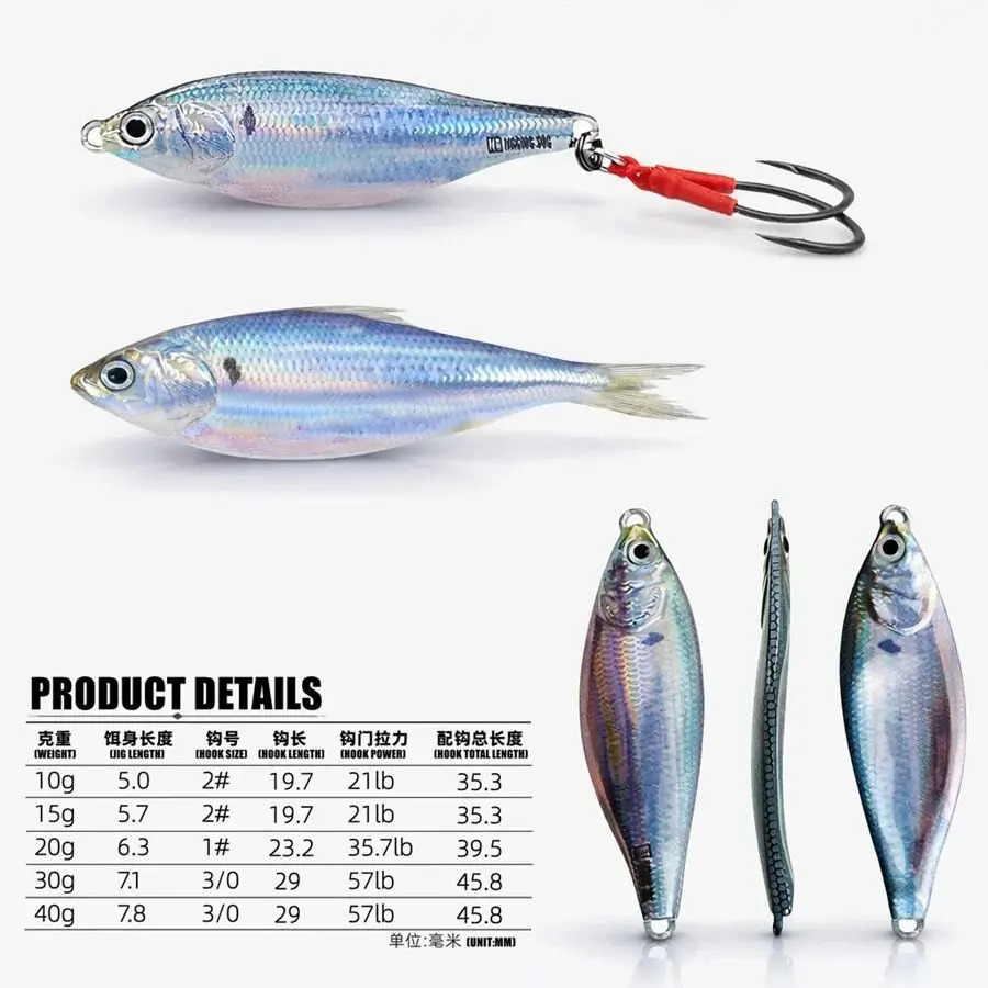 Metal Jig Bait Spinner Sinking - Fishing Lure Blade Bait 评论和价格