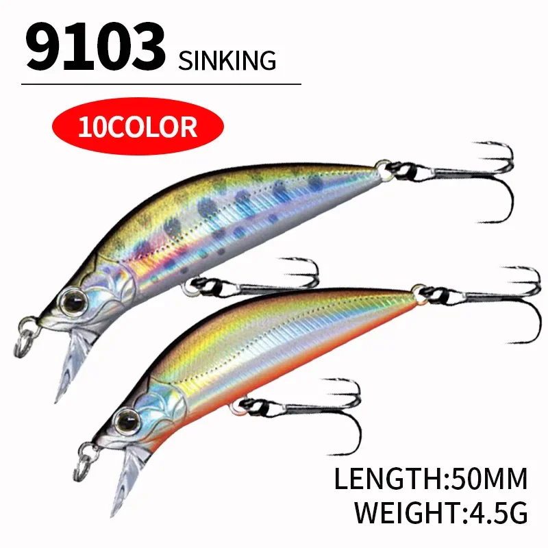 50mm 4.5g Micro Minnow Fishing - Fishing Lure Jerkbait 评论和价格